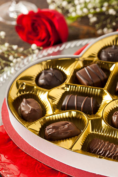 istock Box of Gourmet Chocolates for Valentine's Day 465082707