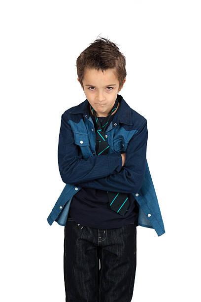 istock Handsome child doing different expressions in different sets of clothes 465085334