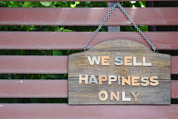 istock We sell happiness only signage 465086410