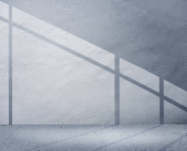 istock Concrete Room Corner Shadow Cement Wallpaper Concept 465086450