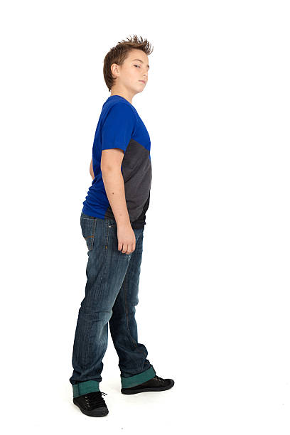 istock Handsome child doing different expressions in different sets of clothes 465087000