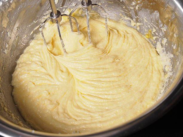 istock Mixing butter sugar and egg yolk with mixing machine 465087764