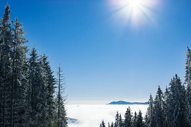 istock mountain landscape with peaks covered by snow and clouds 465088264