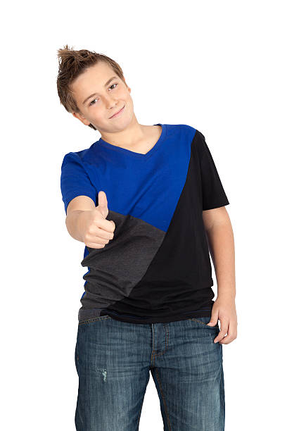 istock Handsome child doing different expressions in different sets of clothes 465088574