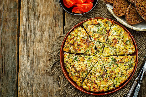 istock Frittata with chicken and potatoes 465089436