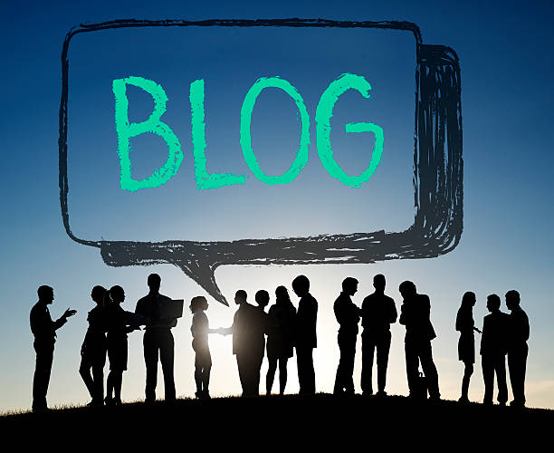 Social Media Connecting Blog Communication Content Concept