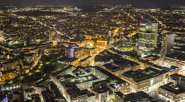 istock frankfurt am main germany cityscape at night 465089774