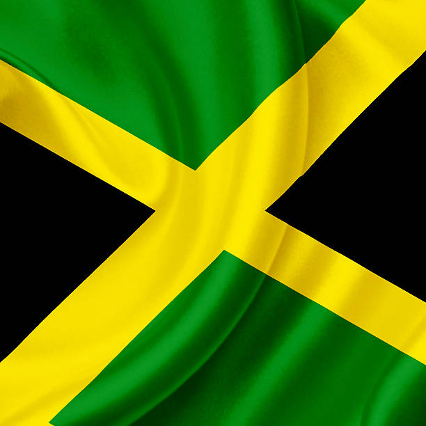 istock Jamaica waving flag 465090457