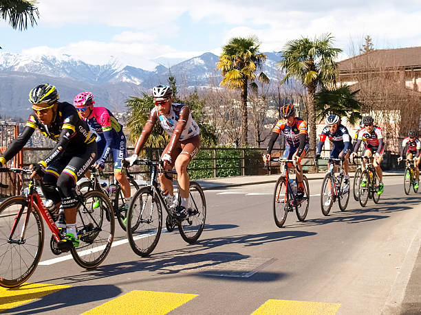 corrida de ciclismo grande prémio de lugano de 2015 - mor imagens e fotografias de stock