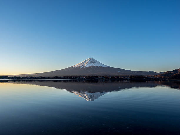 istock Mount fuji reflects in lake kawaguchi 465090880