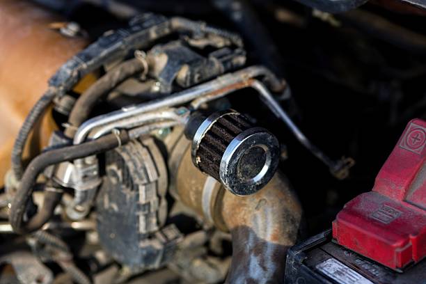 istock Man repairing motor block 465091490