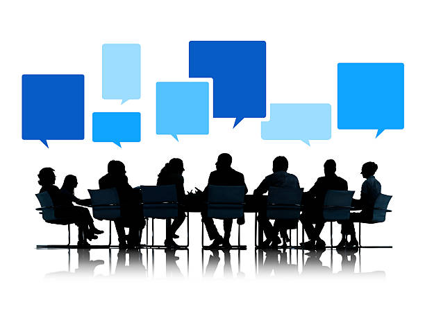istock Business People Talking in a Board Room 465092722
