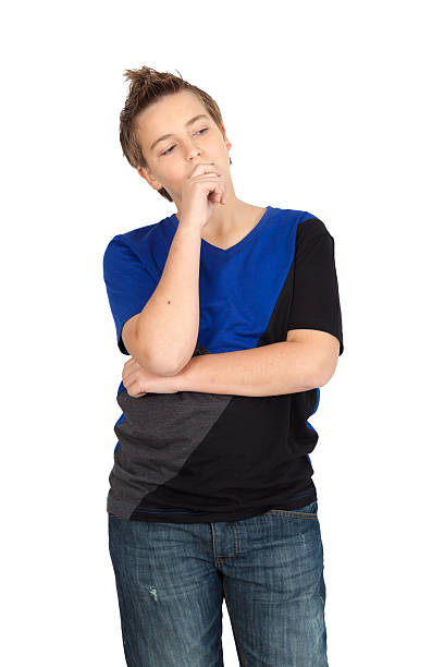 istock Handsome child doing different expressions in different sets of clothes 465092756
