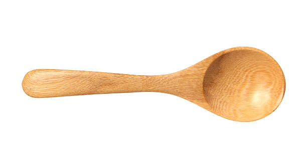 istock wooden spoon isolated over white. 465095088