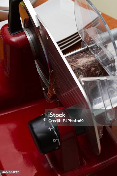 Italian Bresaola On Slicer Stock Photo - Download Image Now - Abstract, Antipasto, Appetizer