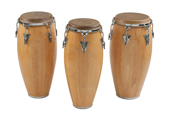 Three of congas Three of congas the percussion of music band salsa music photos stock pictures, royalty-free photos & images