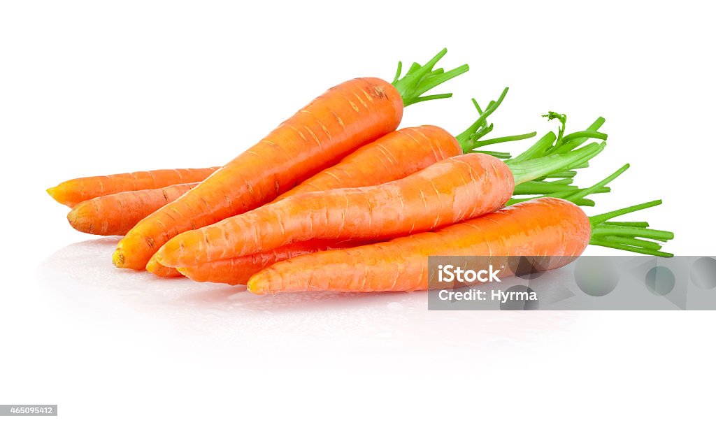 Heap of carrots isolated on a white background Carrot Stock Photo