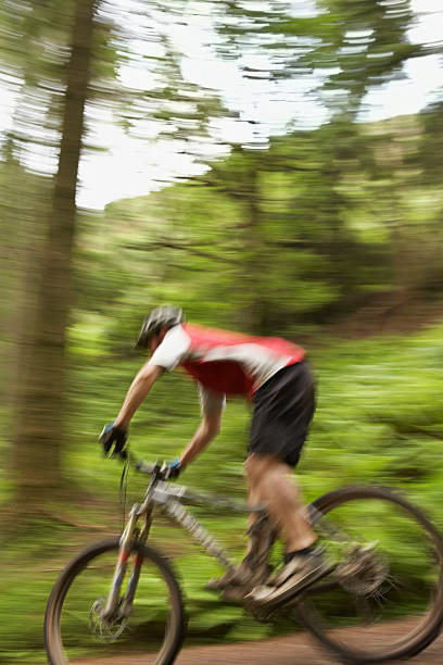 istock Blurred Cyclist On Countryside Track 465095808