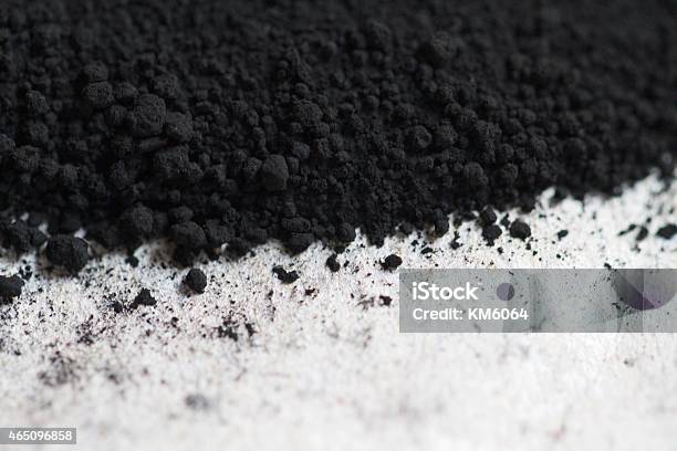 Black Pigment Dust Stock Photo - Download Image Now - Coal, Black Color, Talcum Powder