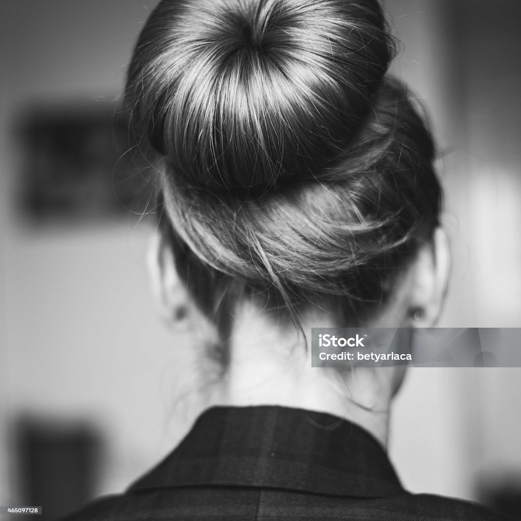 Hair style Hair Bun Stock Photo