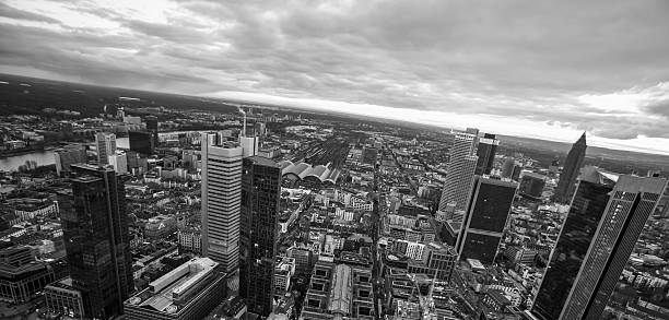 istock frankfurt am main germany cityscape black and white 465098320