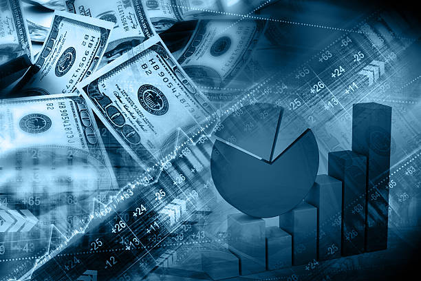 istock A financial background with paper bills and bar graph 465098552