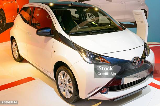 Toyota Aygo Compact City Car Stock Photo - Download Image Now - 2015, Car, Car Dealership