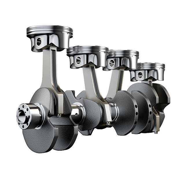istock Engine pistons connecting rod crankshaft flywheel 465101373