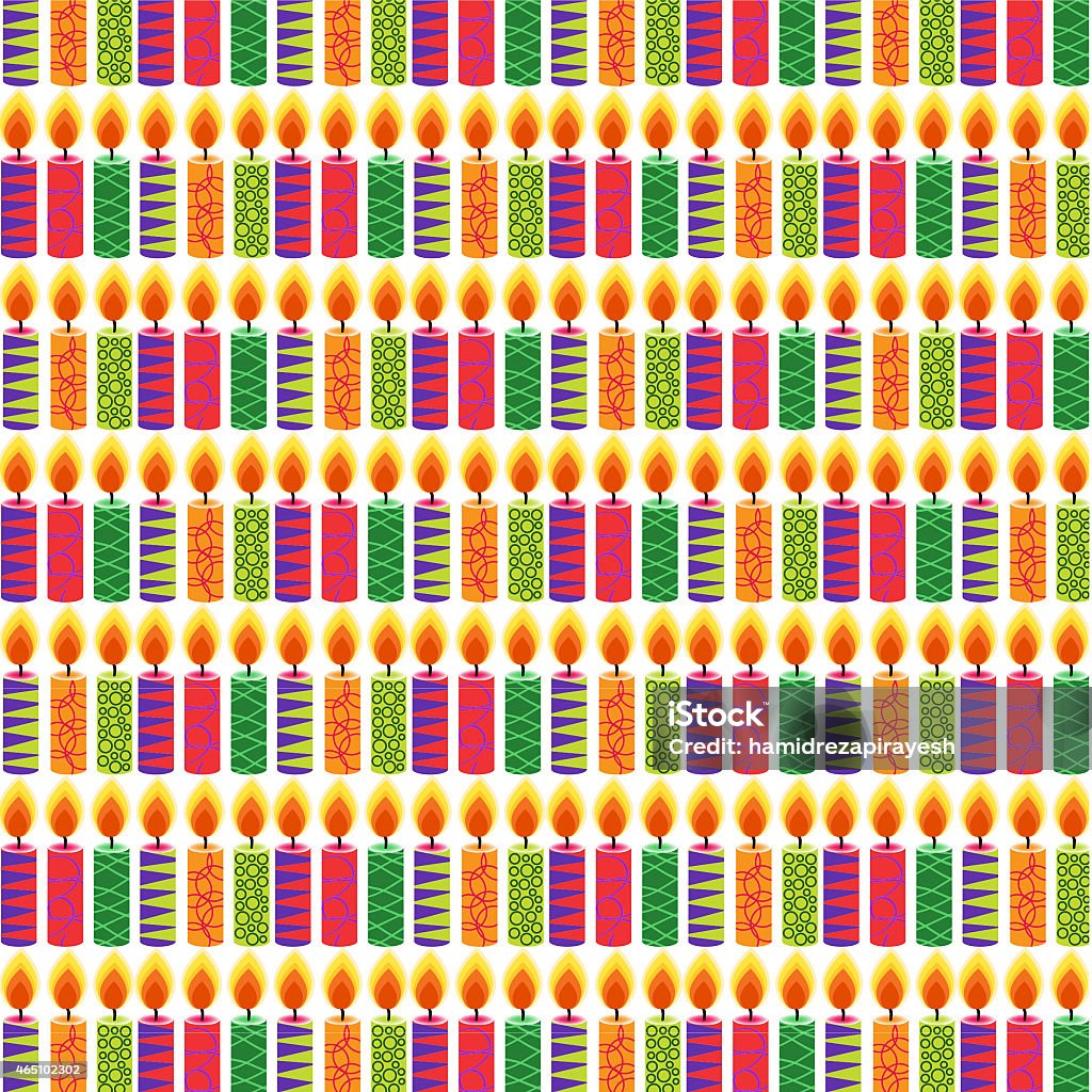 seamless pattern of candles seamless pattern of candles,pattern useful for birthday wrapping paper 2015 stock illustration