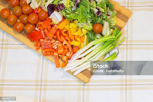 Vegetables On Cutting Board Stock Photo - Download Image Now - Appetizer, Beige, Border - Frame