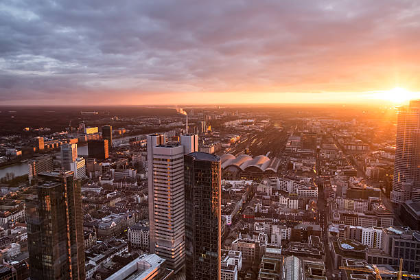 istock frankfurt am main germany cityscape sundown 465102840