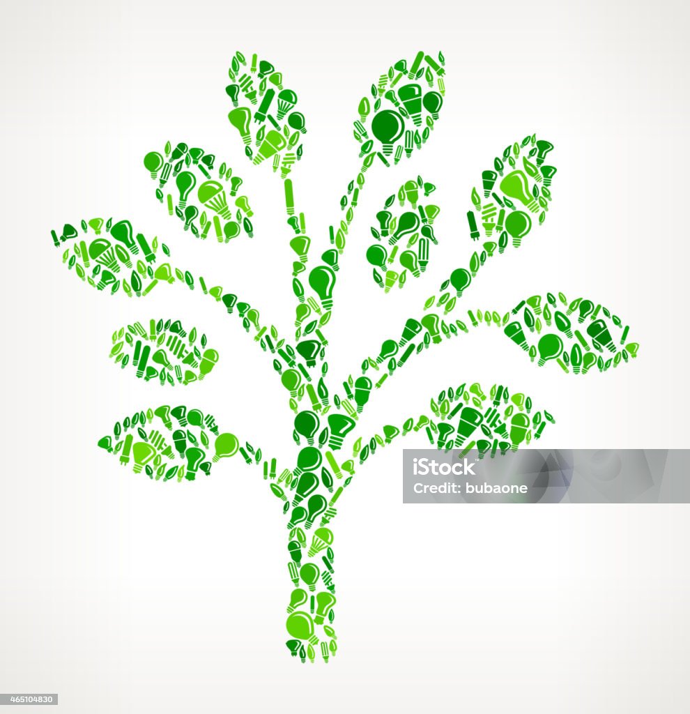 Tree Vector Light Tree On Royalty Free Vector Lightbulb Pattern Background Stock ...