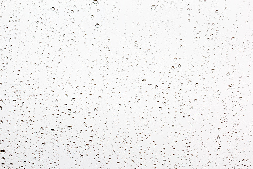 Drops of rain on a window glass