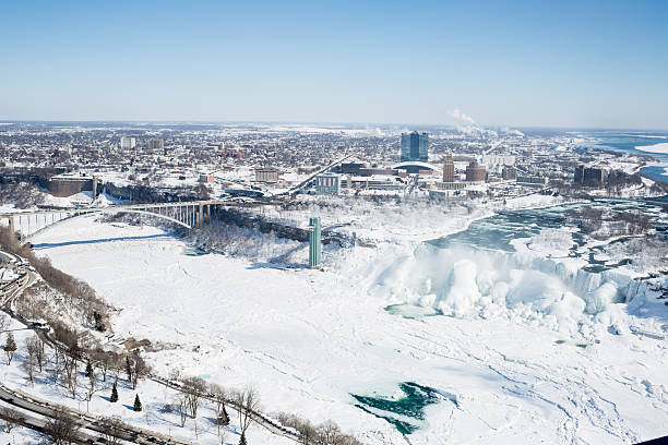 istock Aerial View of Niagara Falls 465108482
