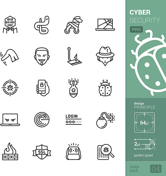 ilustraciones, imágenes clip art, dibujos animados e iconos de stock de cyber seguridad vector iconos-pro de - breaking point