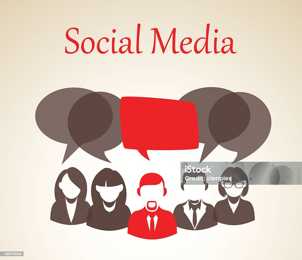 Social media forum illustration Social media people group. Chat and forum concept illustration. EPS10 vector file with transparency layers. Adult stock vector