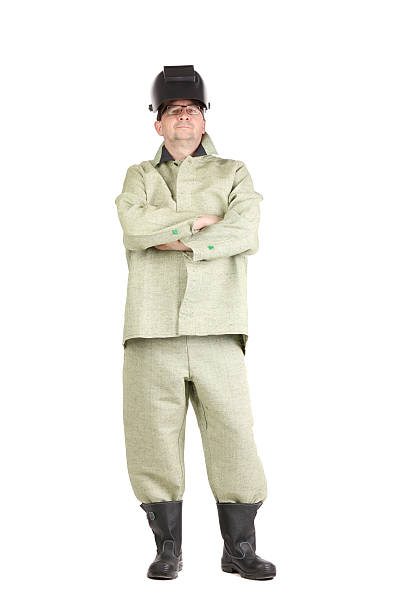 istock Confident welder in the mask. 465112273
