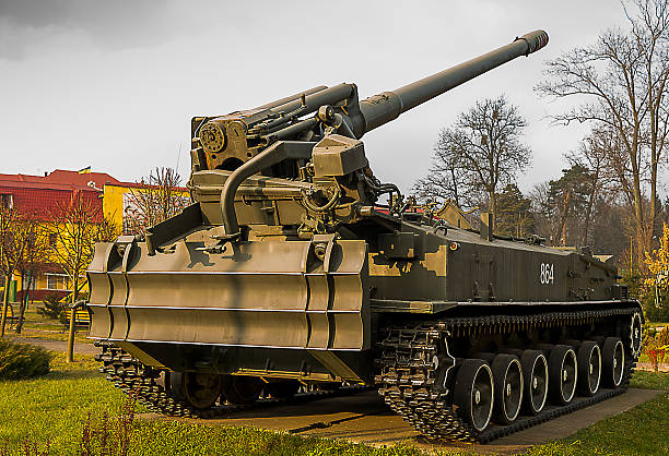 istock Self-propelled artillery  2S5 