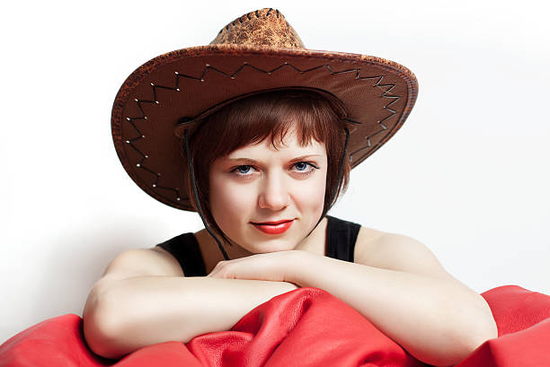 istock Beautiful Young Woman hat 465116226