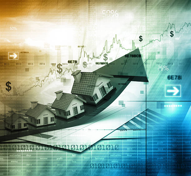 istock Graph of the housing market 465116330