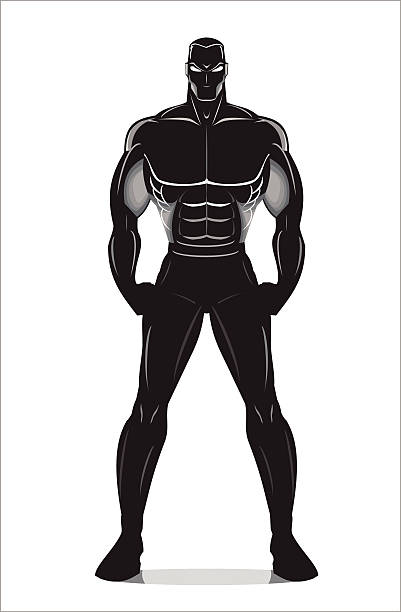 istock Elegance Artistic muscular human body silhouette 465119372