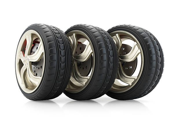 istock Row of car wheels 465119854