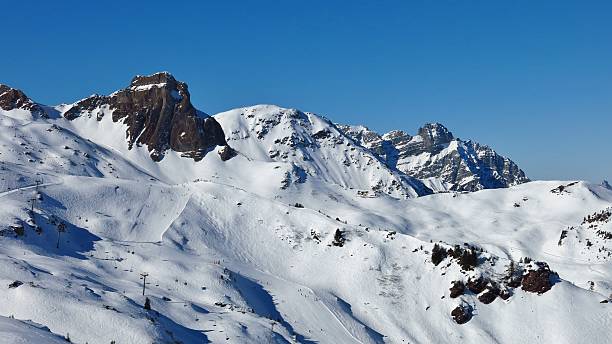 istock Ski slopes in the Flumserberg ski area 465121076