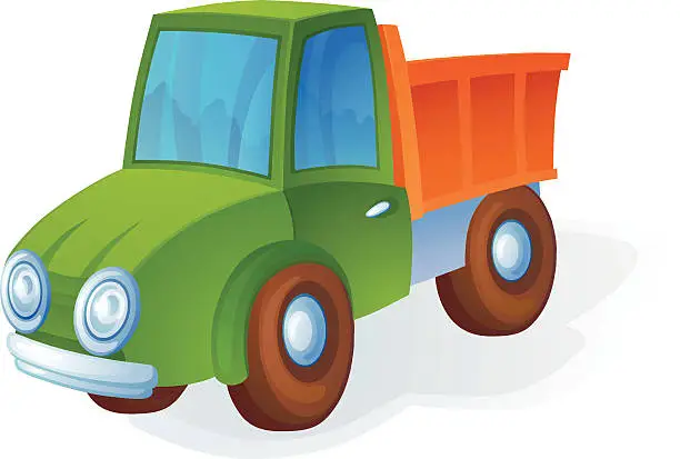 Vector illustration of Toy truck