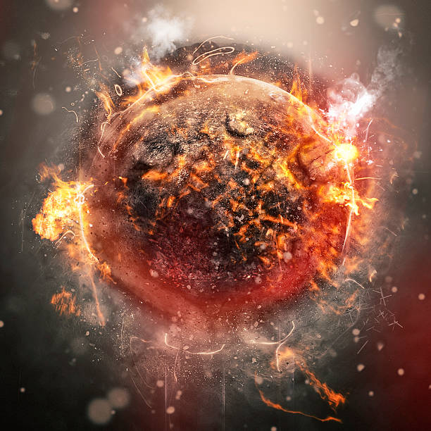 Exploding planet Exploding planet. endland stock pictures, royalty-free photos & images