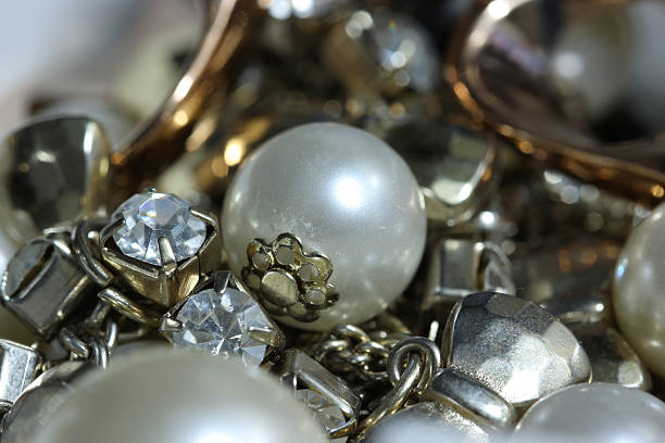 istock macro gold bead ,golden ball and pearl 465124336
