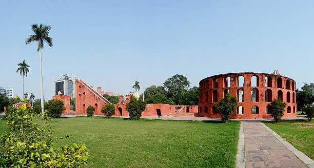 istock Jantar Mantar panorama in Old Delhi,India 465124565