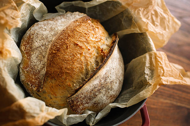 sourdogh artisan 식빵 - soda bread bread brown bread loaf of bread 뉴스 사진 이미지