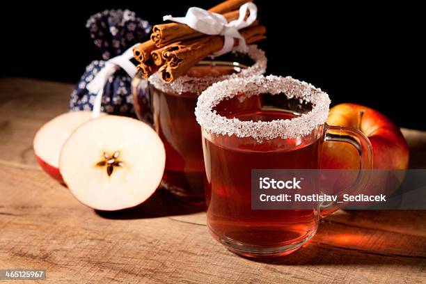 Two Glass Of Mulled Wine Stock Photo - Download Image Now - Anise, Brown, Christmas