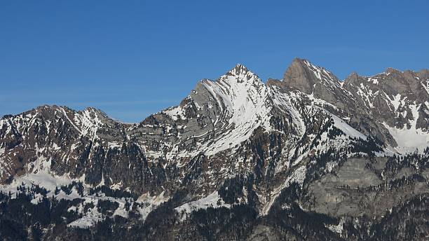 istock Mountain with visible alpine folds 465126876